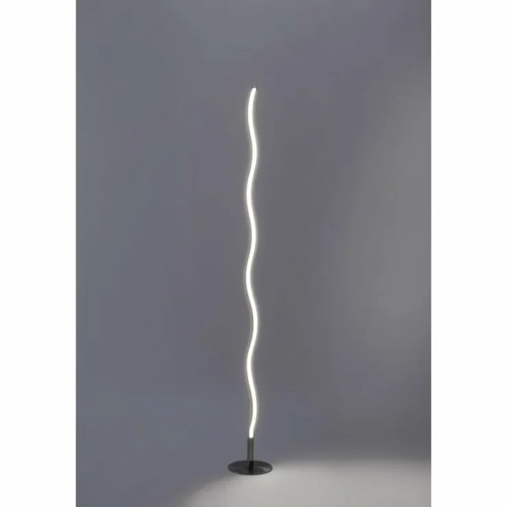 Luminaires Leuchten Direkt Éclairage Led|Lampadaire Leuchten-Direkt WAVE LED Acier inoxydable, 1 lumière