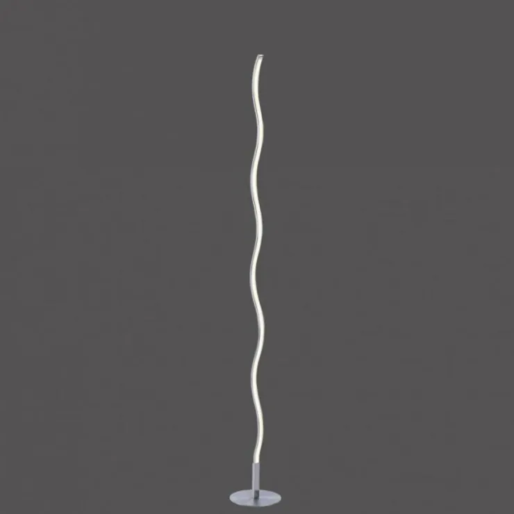 Luminaires Leuchten Direkt Éclairage Led|Lampadaire Leuchten-Direkt WAVE LED Acier inoxydable, 1 lumière