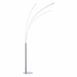 Luminaires Leuchten Direkt Éclairage Led|Lampadaire Leuchten-Direkt MAJA LED Chrome, 3 lumières