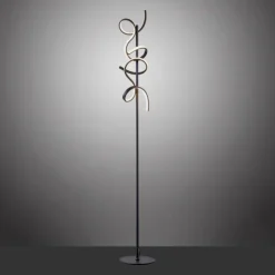 Luminaires Leuchten Direkt Éclairage Led|Lampadaire Leuchten-Direkt CURLS LED Noir, 2 lumières