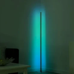 Luminaires Leuchten Direkt Éclairage Led|Lampadaire Leuchten-Direkt HENRY LED Acier brossé, 1 lumière, Télécommandes