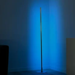 Luminaires Leuchten Direkt Éclairage Led|Lampadaire Leuchten-Direkt HENRY LED Acier brossé, 1 lumière, Télécommandes