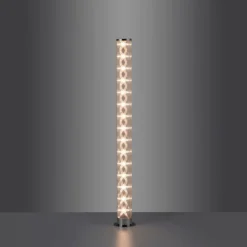Luminaires Leuchten Direkt Éclairage Led|Lampadaire Leuchten-Direkt BINGO LED Chrome, 1 lumière, Télécommandes, Changeur de couleurs