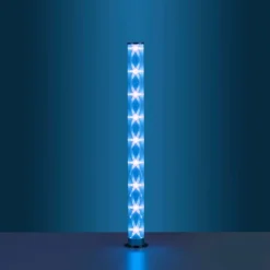Luminaires Leuchten Direkt Éclairage Led|Lampadaire Leuchten-Direkt BINGO LED Chrome, 1 lumière, Télécommandes, Changeur de couleurs