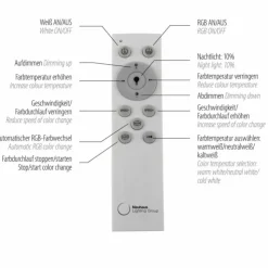 Luminaires Leuchten Direkt Éclairage Led|Lampadaire Leuchten-Direkt FELIX60 LED Acier brossé, 2 lumières, Télécommandes, Changeur de couleurs
