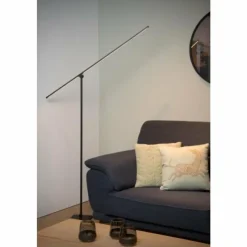 Luminaires Lucide Lampadaires Et Lampes Sur Pied|Lampadaire Lucide AGENA LED Noir, 1 lumière