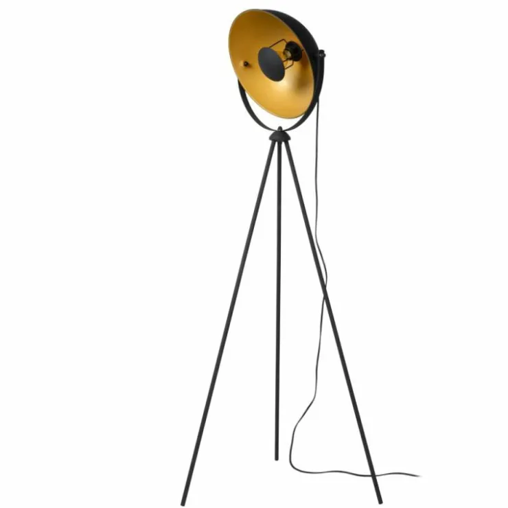 Luminaires Lucide Lampadaires Et Lampes Sur Pied|Lampadaire Lucide ALVARO Noir, 1 lumière