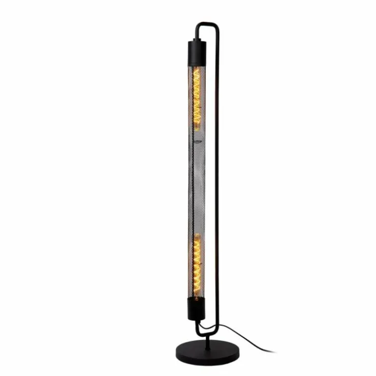 Luminaires Lucide Lampadaires Et Lampes Sur Pied|Lampadaire Lucide CALIXT Noir, 2 lumières