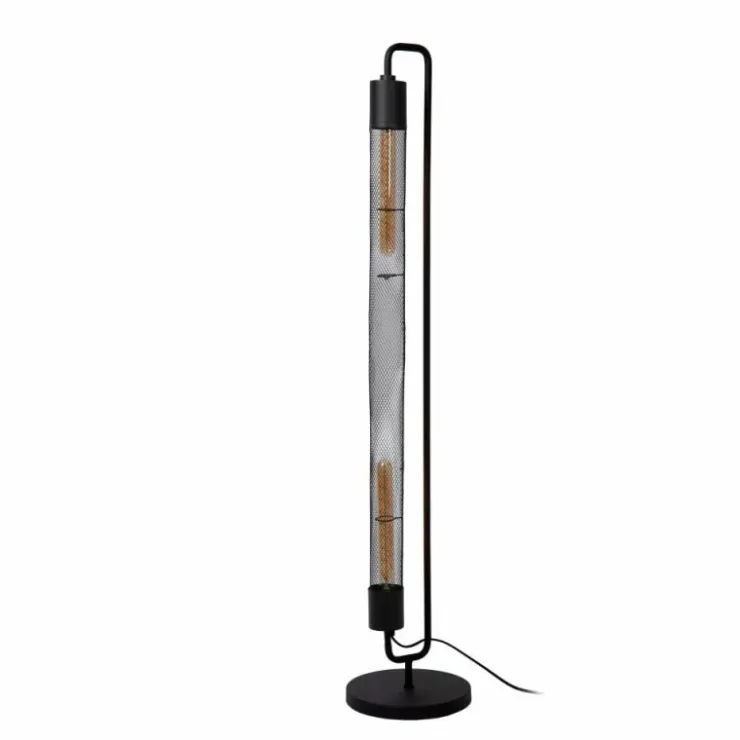 Luminaires Lucide Lampadaires Et Lampes Sur Pied|Lampadaire Lucide CALIXT Noir, 2 lumières