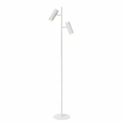 Luminaires Lucide Lampadaires Et Lampes Sur Pied|Lampadaire Lucide CLUBS Blanc, 2 lumières