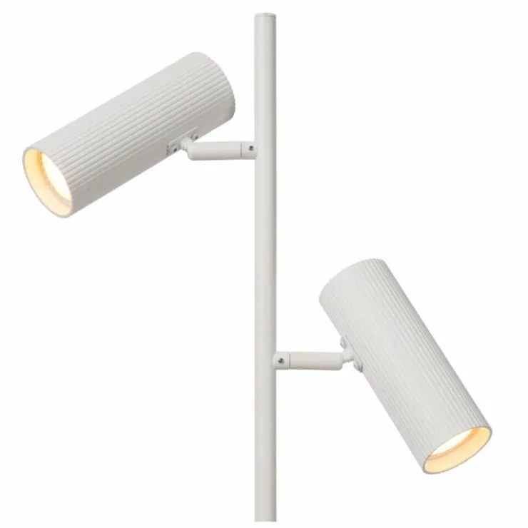 Luminaires Lucide Lampadaires Et Lampes Sur Pied|Lampadaire Lucide CLUBS Blanc, 2 lumières