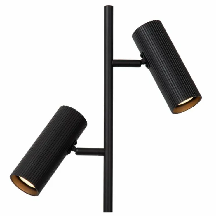 Luminaires Lucide Lampadaires Et Lampes Sur Pied|Lampadaire Lucide CLUBS Noir, 2 lumières