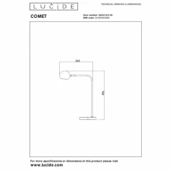 Luminaires Lucide Éclairage Led|Lampadaire Lucide COMET LED Noir, 1 lumière