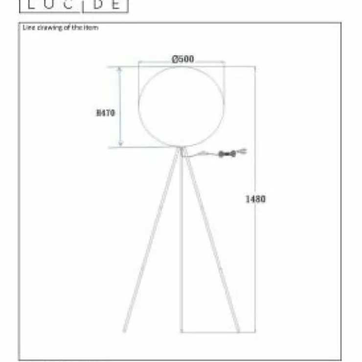 Luminaires Lucide Lampadaires Et Lampes Sur Pied|Lampadaire Lucide GOOSY SOFT Blanc, 1 lumière