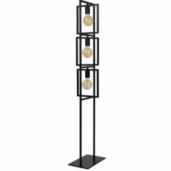 Luminaires Lucide Lampadaires Et Lampes Sur Pied|Lampadaire Lucide LUUK Noir, 3 lumières