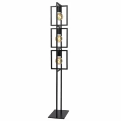 Luminaires Lucide Lampadaires Et Lampes Sur Pied|Lampadaire Lucide LUUK Noir, 3 lumières