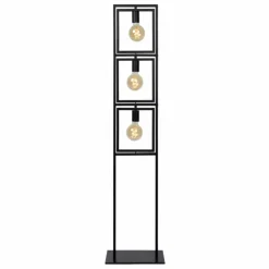 Luminaires Lucide Lampadaires Et Lampes Sur Pied|Lampadaire Lucide LUUK Noir, 3 lumières