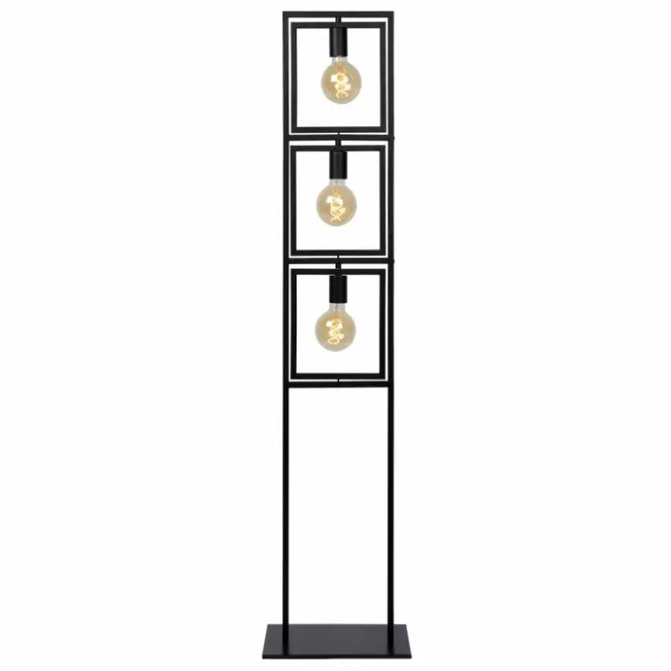 Luminaires Lucide Lampadaires Et Lampes Sur Pied|Lampadaire Lucide LUUK Noir, 3 lumières