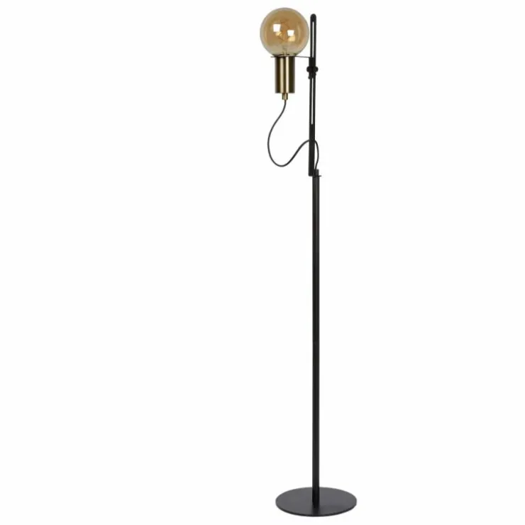 Luminaires Lucide Lampadaires Et Lampes Sur Pied|Lampadaire Lucide MALCOLM Noir, 1 lumière
