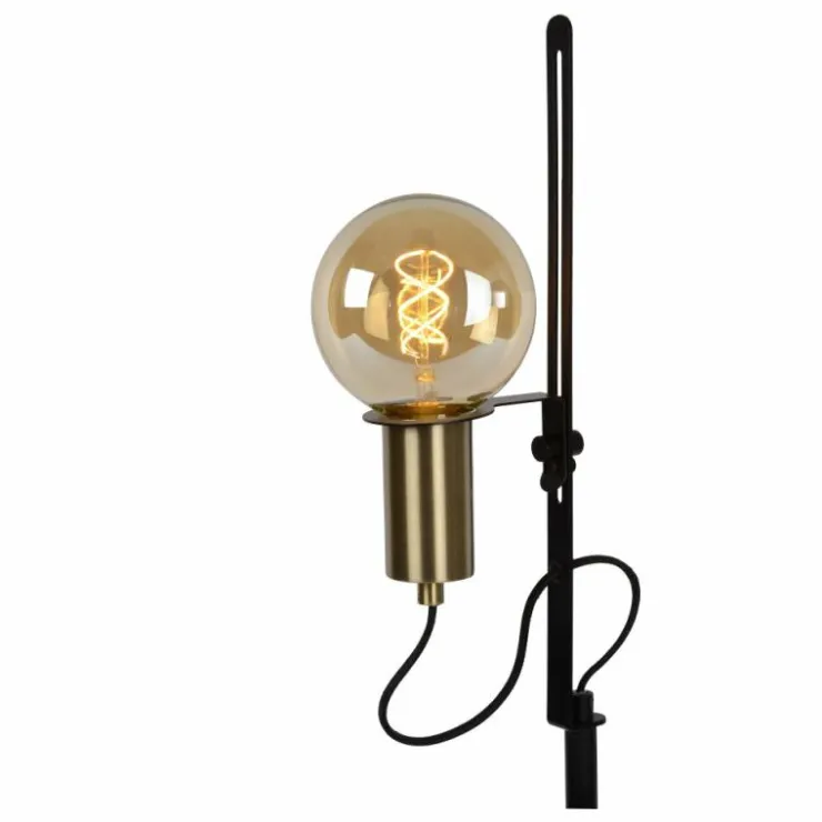 Luminaires Lucide Lampadaires Et Lampes Sur Pied|Lampadaire Lucide MALCOLM Noir, 1 lumière