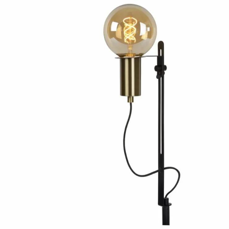Luminaires Lucide Lampadaires Et Lampes Sur Pied|Lampadaire Lucide MALCOLM Noir, 1 lumière