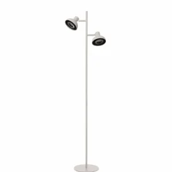 Luminaires Lucide Lampadaires Et Lampes Sur Pied|Lampadaire Lucide SENSAS Blanc, 2 lumières