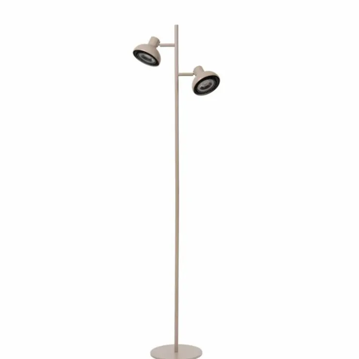 Luminaires Lucide Lampadaires Et Lampes Sur Pied|Lampadaire Lucide SENSAS Beige, 2 lumières