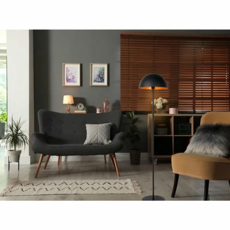 Luminaires Lucide Lampadaires Et Lampes Sur Pied|Lampadaire Lucide SIEMON Noir, 1 lumière