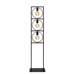 Luminaires Lucide Lampadaires Et Lampes Sur Pied|Lampadaire Lucide SUUS Noir, 3 lumières