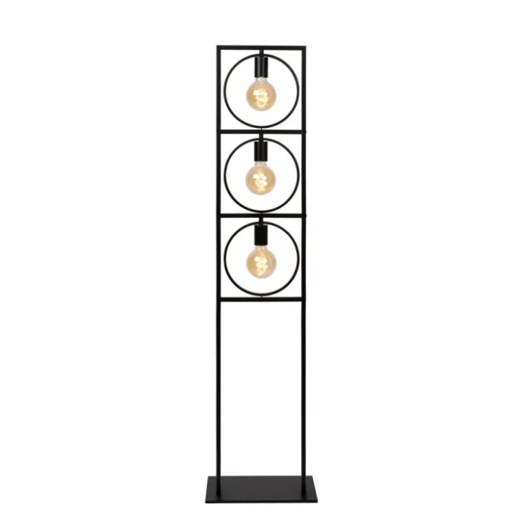 Luminaires Lucide Lampadaires Et Lampes Sur Pied|Lampadaire Lucide SUUS Noir, 3 lumières