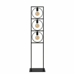 Luminaires Lucide Lampadaires Et Lampes Sur Pied|Lampadaire Lucide SUUS Noir, 3 lumières