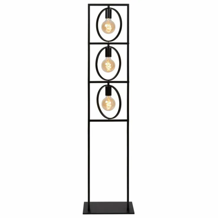 Luminaires Lucide Lampadaires Et Lampes Sur Pied|Lampadaire Lucide SUUS Noir, 3 lumières