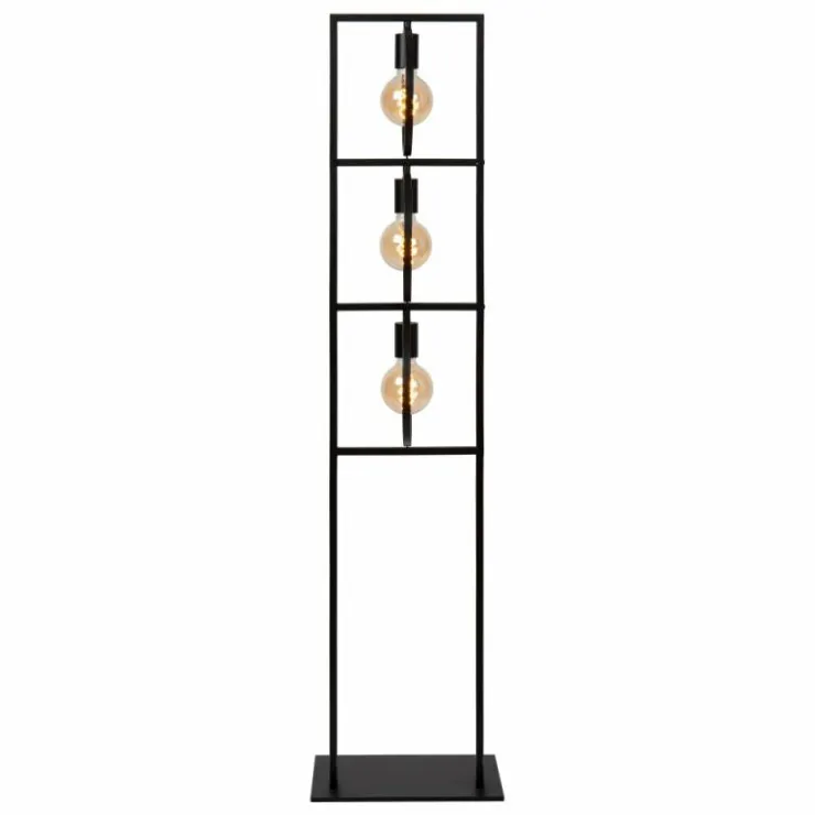 Luminaires Lucide Lampadaires Et Lampes Sur Pied|Lampadaire Lucide SUUS Noir, 3 lumières