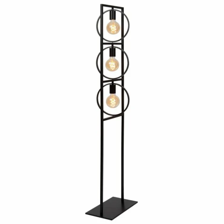 Luminaires Lucide Lampadaires Et Lampes Sur Pied|Lampadaire Lucide SUUS Noir, 3 lumières
