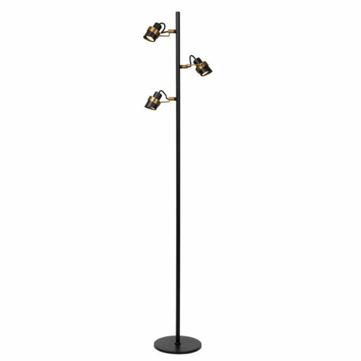 Luminaires Lucide Lampadaires Et Lampes Sur Pied|Lampadaire Lucide TUNDRAN Noir, 3 lumières