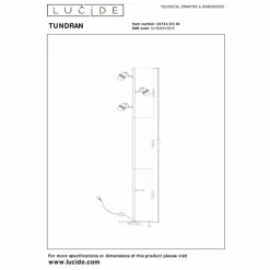 Luminaires Lucide Lampadaires Et Lampes Sur Pied|Lampadaire Lucide TUNDRAN Noir, 3 lumières