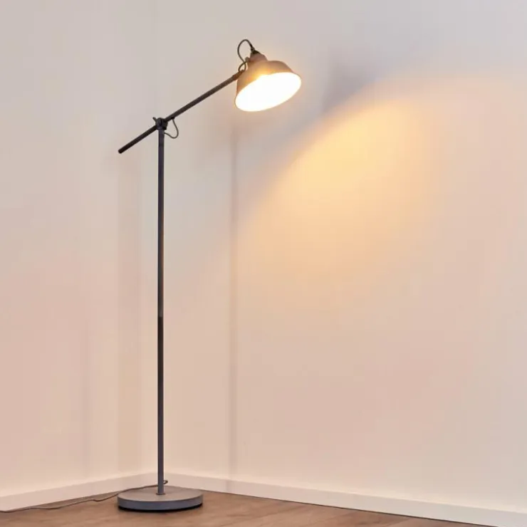 hofstein Lampadaires Et Lampes Sur Pied|Lampadaire Luven Gris, 1 lumière