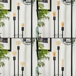 Lampe Lampadaires Et Lampes Sur Pied|Lampadaire Maiford Noir, 3 lumières