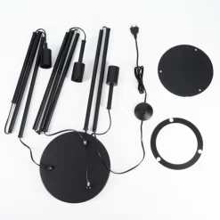 Lampe Lampadaires Et Lampes Sur Pied|Lampadaire Maiford Noir, 3 lumières