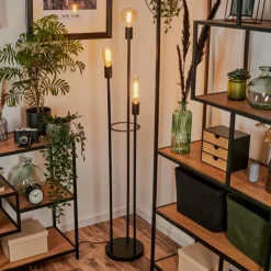 Lampe Lampadaires Et Lampes Sur Pied|Lampadaire Maiford Noir, 3 lumières