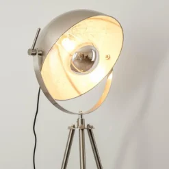 hofstein Lampadaires Et Lampes Sur Pied|Lampadaire Maloy Chrome, Nickel mat, 1 lumière