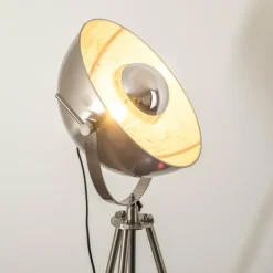 hofstein Lampadaires Et Lampes Sur Pied|Lampadaire Maloy Chrome, Nickel mat, 1 lumière