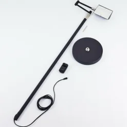 hofstein Éclairage Led|Lampadaire Norrlida LED Chrome, Noir, 1 lumière