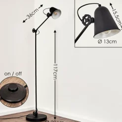 hofstein Lampadaires Et Lampes Sur Pied|Lampadaire Pany Noir, 1 lumière