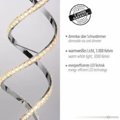 Luminaires Paul Neuhaus Éclairage Led|Lampadaire Paul Neuhaus KIRIBI LED Chrome, 1 lumière