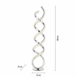 Luminaires Paul Neuhaus Éclairage Led|Lampadaire Paul Neuhaus KIRIBI LED Chrome, 1 lumière