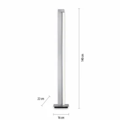 Luminaires Paul Neuhaus Lampadaires Et Lampes Sur Pied|Lampadaire Paul Neuhaus PURE-LINES LED Aluminium, 1 lumière, Télécommandes