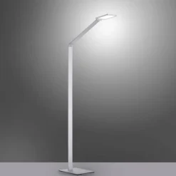 Lampadaire Paul Neuhaus Q-HANNES LED Argenté, 1 lumière, Télécommandes