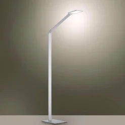 Lampadaire Paul Neuhaus Q-HANNES LED Argenté, 1 lumière, Télécommandes