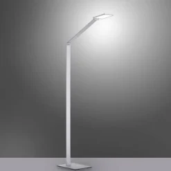 Lampadaire Paul Neuhaus Q-HANNES LED Argenté, 1 lumière, Télécommandes
